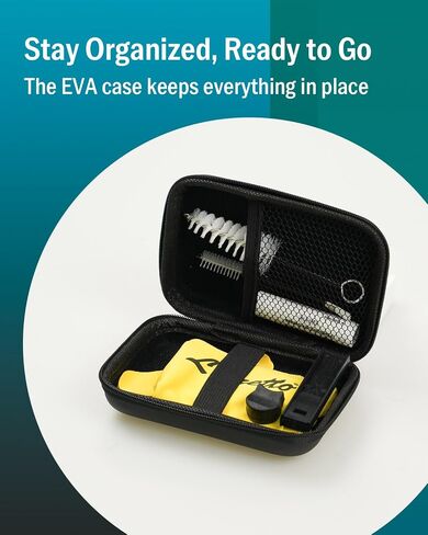 Libretto All-Inclusive Clarinet Care Kit with EVA Case – Cleaning Tools, Cork Grease, Thumb Rest, Cloth, Pad Dryers, and Brushes in Saudi Arabia