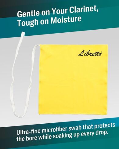 Libretto All-Inclusive Clarinet Care Kit with EVA Case – Cleaning Tools, Cork Grease, Thumb Rest, Cloth, Pad Dryers, and Brushes in Saudi Arabia