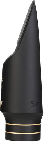 Bettersax Burnin 'Soprano Soprano Saxophone Liece - Level Professional Rubber Mupber مع فتحة 5* فتحة - مثالية لموسيقى الجاز التقليدية ، الفرقة الكبيرة ، bebop ، والأنماط المعاصرة - .055 "نصيحة in Kuwait