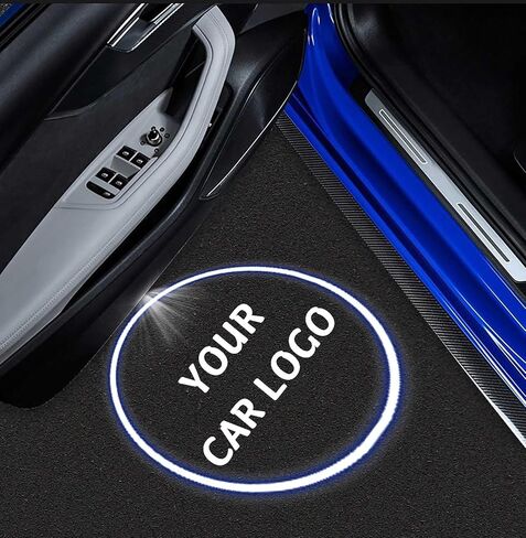 Lixaocen 2 Pcs Wireless Car Door Logo Light, LED Car Door Courtesy Welcome Projector Light Ghost Shadow Lights in Saudi Arabia