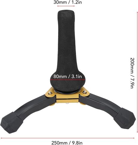 Walfront Soprano Saxophone Stand Foldable Portable Sax Tripod Holder for Straight With Material of Steel Plastic Sponge Trumpet Oboe Clarinet in Saudi Arabia