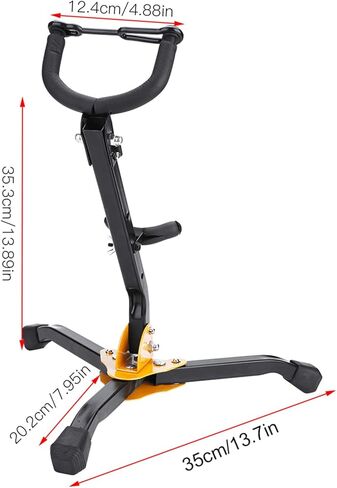 RitoeasySports Saxophone Stand Stand Highted Metal ALTO ALTO SAX حامل مع أقدام مطاطية غير متوفرة للاستخدام في المرحلة المنزلية in Kuwait