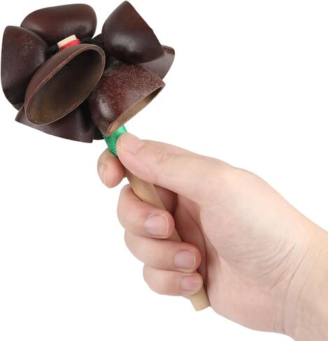 شاكر الطبيعية الأفريقية Maracas 5.9 "x 3.14" Cacho Seed Pod Pod Rattle Handmade Homes Handsion Musical Musical Musical - Nature Sounds for Unditation و ASMR و Sound Therapy و Yoga (Juju) in Kuwait