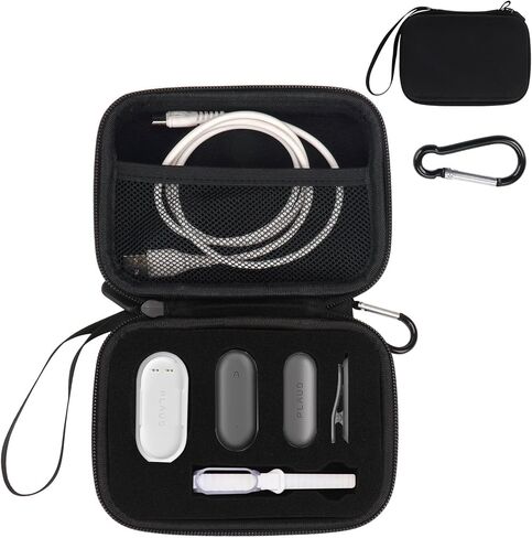 yound younow hard case متوافق مع مسجل صوت Phulaud Notepin AI - مع إدراج الرغوة المخصص يحمل مسجل ، دبوس مغناطيسي ، مقطع ، رصيف ، معصمه وكابل (حالة فقط) (أسود) in Kuwait