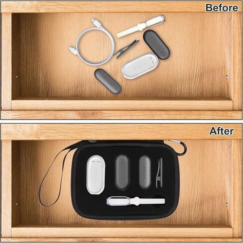 yound younow hard case متوافق مع مسجل صوت Phulaud Notepin AI - مع إدراج الرغوة المخصص يحمل مسجل ، دبوس مغناطيسي ، مقطع ، رصيف ، معصمه وكابل (حالة فقط) (أسود) in Kuwait