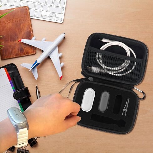 yound younow hard case متوافق مع مسجل صوت Phulaud Notepin AI - مع إدراج الرغوة المخصص يحمل مسجل ، دبوس مغناطيسي ، مقطع ، رصيف ، معصمه وكابل (حالة فقط) (أسود) in Kuwait