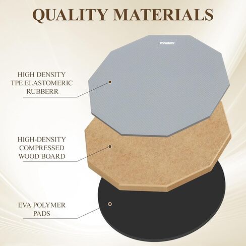 طبلة PAND PAD SNARE SNARE STAND SET 12 في وسادة الطبل الصامتة المزدوجة ، وعصي الطبل ، حمل حقيبة قابلة للتعديل (رمادي) in Kuwait