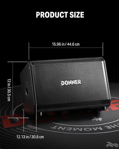 Donner Electric Drum Amp ، 1000 واط اللاسلكي ، مكبر للصوت إلكتروني محمول للاستخدام متعدد المشهدات DDA-1000 in Saudi Arabia