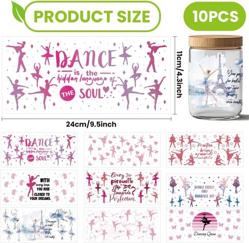 arricraft 10 Pcs Wild Wolf Snow Mountain Jungle-Cup Printing UV Transfer Papers, Waterproof Colorful Animal UV DTF Cup Wrap Stickers for 16 OZ Glass Cups Crafts, Gifts for Family and Friends in Saudi Arabia