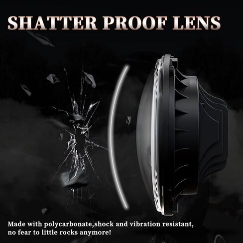 7 inch LED Motorcycle Headlight 4.5" Fog Passing Lights DOT Kit For Harley Davidson Road King Fat Boy Street Glide CVO Tri Glide Switchback Electra Glide Ultra Limited Indian,Kawasaki,BMW,Yamaha in Saudi Arabia
