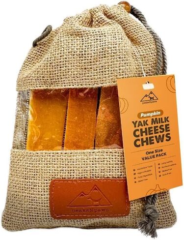 Yak Cheese Himalayan Dog Chews with Blueberry, High Protein, Natural Dog Treats, Dog Chew Sticks for Aggressive Chewers, Long Lasting Treat for Small, Medium & Large Dogs, 3 Chews in Kuwait