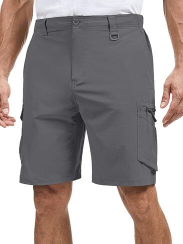 Mens Cargo Shorts, Lightweight Hiking Shorts for Men, Multi-Pocket Quick Dry Fishing ShortsFor Golf,Camping, Travel in Kuwait
