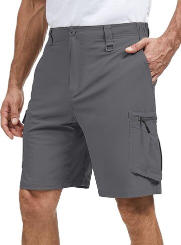 Mens Cargo Shorts, Lightweight Hiking Shorts for Men, Multi-Pocket Quick Dry Fishing ShortsFor Golf,Camping, Travel in Kuwait