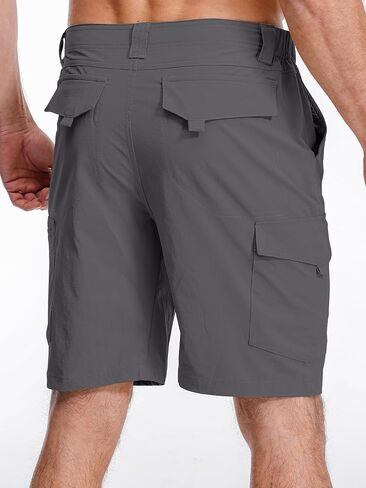 Mens Cargo Shorts, Lightweight Hiking Shorts for Men, Multi-Pocket Quick Dry Fishing ShortsFor Golf,Camping, Travel in Kuwait
