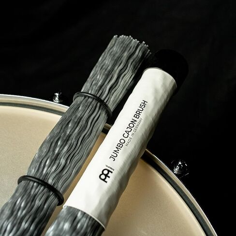Meinl Stick & Brush Cajon Brush مع مستحضر نايلون وحلقات قابلة للتعديل ، أسود ، قياسي (SB305) in Kuwait