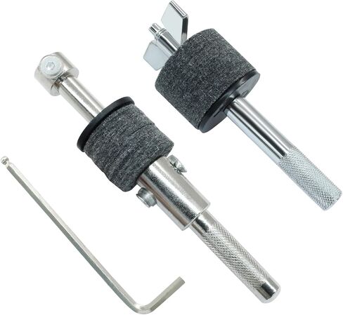 Zorfeter Cymbal Stacker, 1 Pair 8mm Thread, 4 inch & 6.6 inch Straight, Silver Metal, Drum Cymbal Accessory in Saudi Arabia