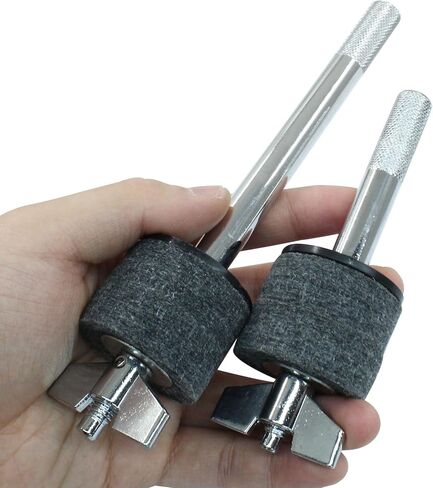 Zorfeter Cymbal Stacker, 1 Pair 8mm Thread, 4 inch & 6.6 inch Straight, Silver Metal, Drum Cymbal Accessory in Saudi Arabia