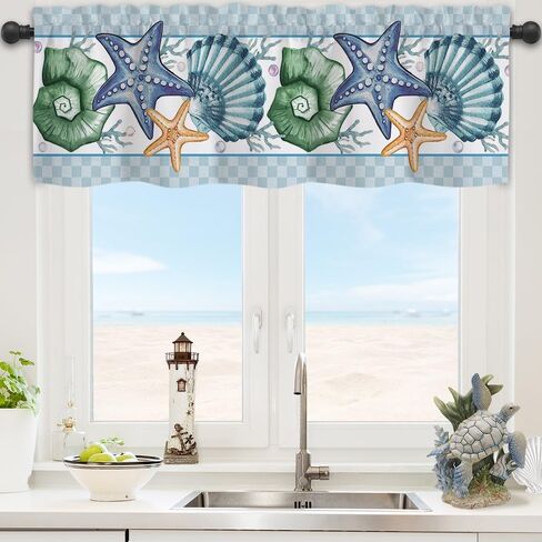 Nialnant Lemon Kitchen Valance for Windows, 54" W x 18" L Rod Pocket Kitchen Window Curtains Valance, Lemon Fruit Window Treatment Valance for Bedroom Living Room in Saudi Arabia