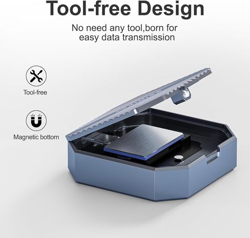 Mini NVME العلبة ، M.2 SSD العلبة لـ iPhone 15 Pro Max Prors ، سرعة 10 جيجابت في الثانية ، يدعم M و B & M Keys Sata NVME SSD بحجم 2230 in Kuwait