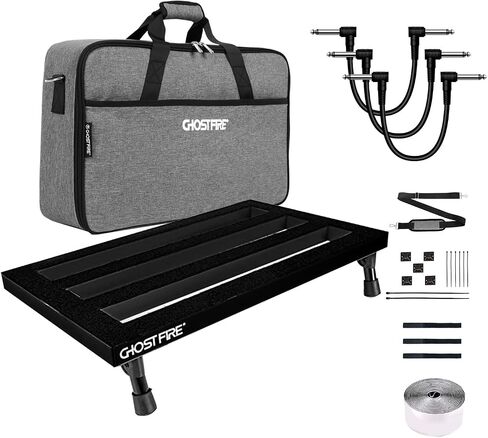 Ghost Fire Guitar Pedal Board Aluminium Aluminium 1.76lb Super Light Effect Pedalboard 19.8'x11.5 'مع حقيبة حمل ، SPL-04 in Kuwait