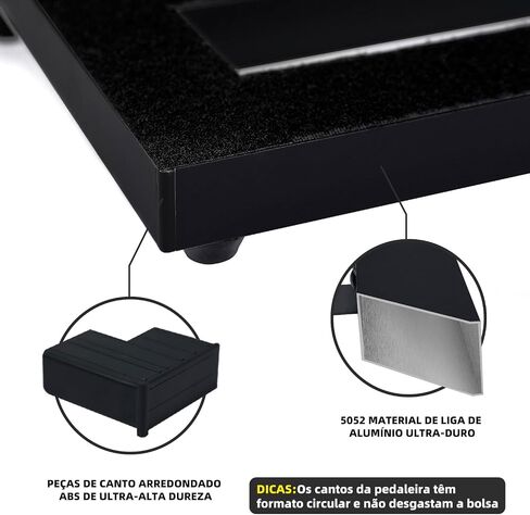 Ghost Fire Guitar Pedal Board Aluminium Aluminium 1.76lb Super Light Effect Pedalboard 19.8'x11.5 'مع حقيبة حمل ، SPL-04 in Kuwait