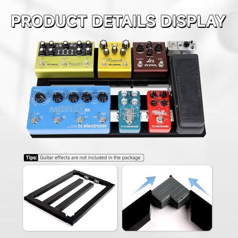 Ghost Fire Guitar Pedal Board Aluminium Aluminium 1.76lb Super Light Effect Pedalboard 19.8'x11.5 'مع حقيبة حمل ، SPL-04 in Kuwait