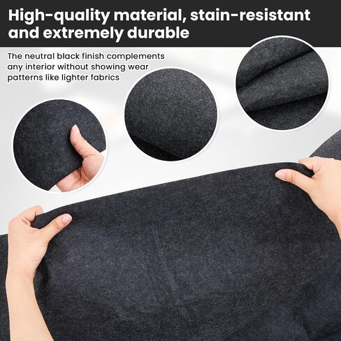 Nuanchu 78.7'' x 118'' Black Underfelt Carpet for Speaker Sub Box, RV, Boat, Marine, Auto, Truck, Car Trunk, Door Liner, Desk in Saudi Arabia