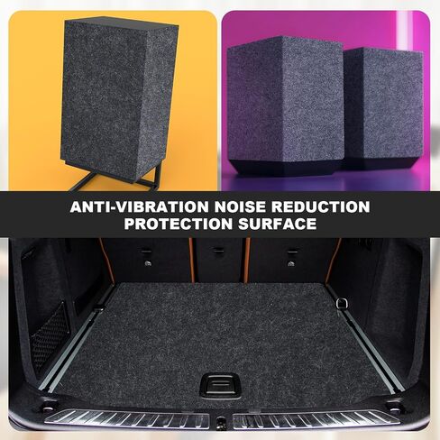 Nuanchu 78.7'' x 118'' Black Underfelt Carpet for Speaker Sub Box, RV, Boat, Marine, Auto, Truck, Car Trunk, Door Liner, Desk in Saudi Arabia