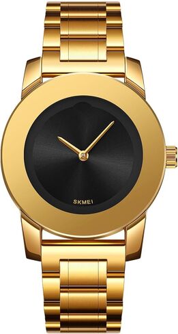 Gosasa الأنيق للجنسين من الفولاذ المقاوم للصدأ ساعة الكوارتز مع لهجات الماس - الحد الأدنى من الأعمال الفاخرة معصم الرسغ غير الرسمي للرجال والنساء in Kuwait