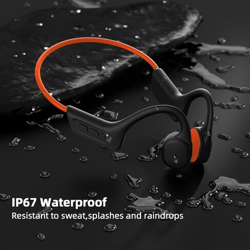 سماعات توصيل العظام ، وسماعات الأذن اللاسلكية المقاومة للماء IPX7 المطورة ، وسماعات الأذن المفتوحة Bluetooth 5.3 مع MIC ، وقت تشغيل 10 ساعات للركض ، ركوب الدراجات ، المشي لمسافات طويلة ، صالة الألعاب الرياضية ، التمرين. in Saudi Arabia