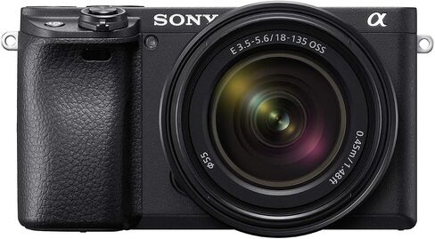 Sony Alpha a6400 Mirrorless Camera with 18-135mm Lens Black | 24.2MP Aps-C, 4K UHD Video, 11 Fps Continuous Shooting, Includes Sony E 18-135mm F/3.5-5.6 Oss Lens in Saudi Arabia