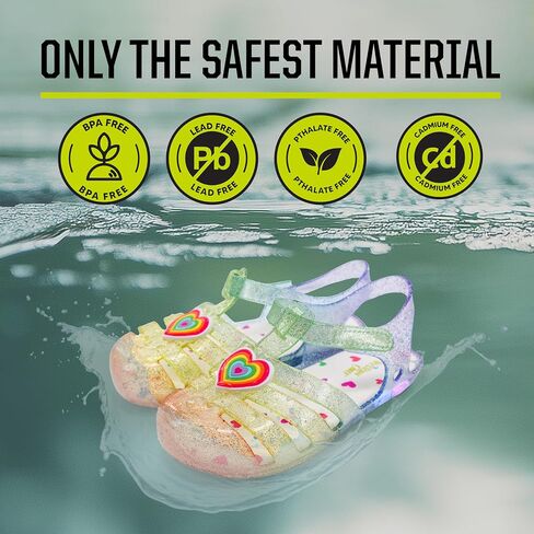 Western Chief Kids Wonder EverGlitter Lighted Sandal with Adjustable Strap and Waterproof Design in Saudi Arabia