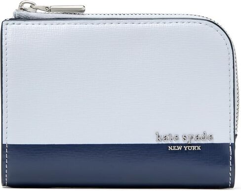 kate spade new york Devin Saffiano Leather Small Compact Wallet, Lavender Cream in Saudi Arabia
