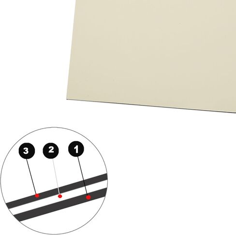 11.6"x17" DIY Guitar Bass Pickguard Blank Material Sheet - Scratch Resistant Backplate for Strat/Tele Guitars & Jazz/P Bass (3Ply Black) in Kuwait