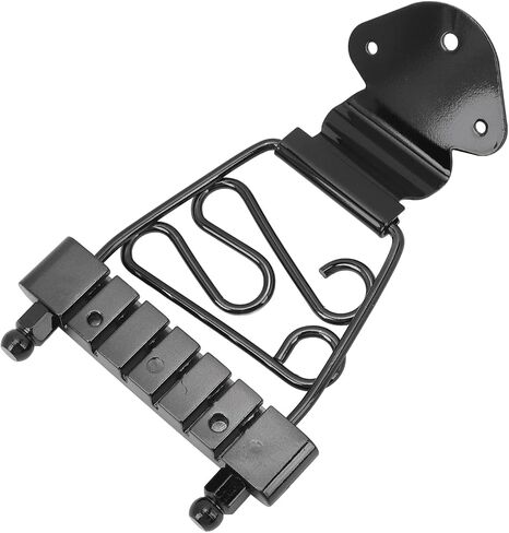 Walfront Metal 6 String Guitar Trapeze Tailpiece with Adjustable Height for Guitar or Bass Replacement Easy Installation Trapeze Tailpiece Replacement (Silver) in Saudi Arabia