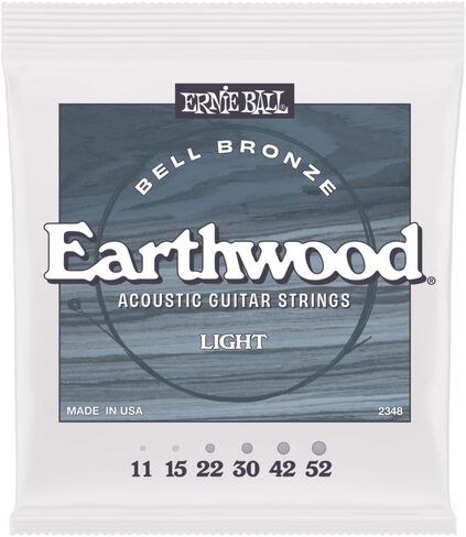 Ernie Ball Medium Light Earthwood Bell Bronze Acoustic Guitar Strings 12-54 in Kuwait