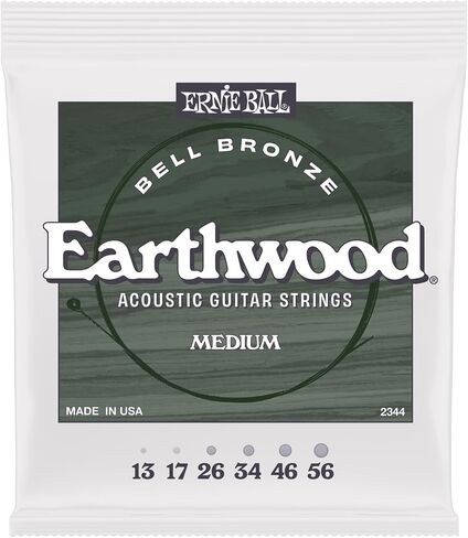 Ernie Ball Medium Light Earthwood Bell Bronze Acoustic Guitar Strings 12-54 in Kuwait