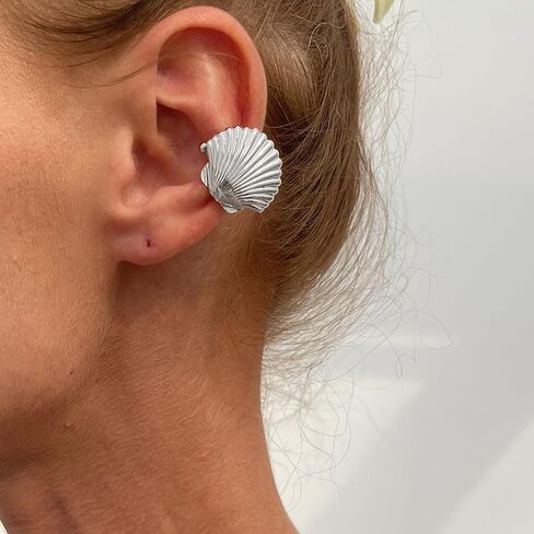Starfish Ear Cuff Earrings for Women No Piercing Metallic Beach Jewelry Summer Vacation Dresses Accessories 2025 in Saudi Arabia