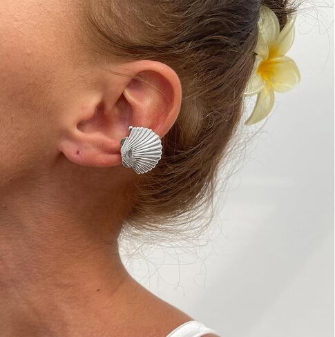 Starfish Ear Cuff Earrings for Women No Piercing Metallic Beach Jewelry Summer Vacation Dresses Accessories 2025 in Saudi Arabia