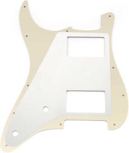 Musiclily Pro 11 Holes ST HH Guitar Pickguard with Covered Humbucker 2-Pot Layout for Fender Squier Strat Style Electric Guitar, 3Ply Black in Kuwait