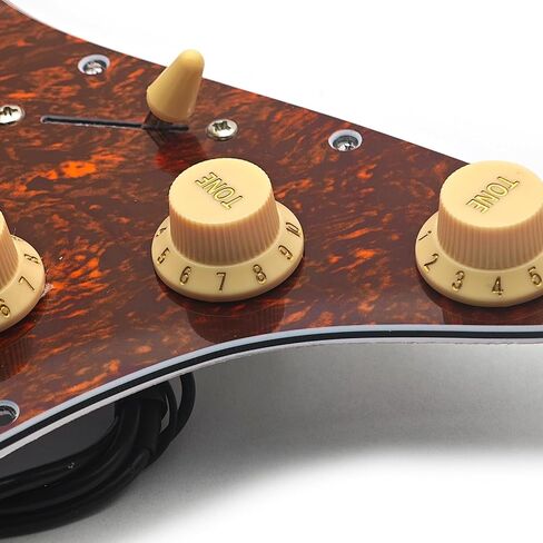 Saphue SSS 3X Mini Humbucker Electric Guitar Pickguard 9K/9K/9K PREWERD PREWERD PREWERD PREWERD FOR ST Style Guitar Multi Color (Tortoise Shell) in Kuwait