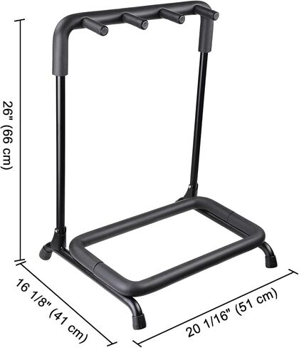 AW 3 Three Holder Guitar Stand Stand Rack Multi Guitar Folding Stand for Band Stage Bass Electric أو Acoustic Guitar in Kuwait