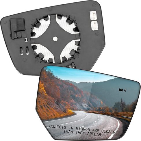 Driver Side Mirror Replacement for Chevrolet Chevy Impala 2014 2015 2016 2017 2018 2019 2020 - Left Side Mirror Glass, Rear View Mirrors Glass with Power Heated & Blind Spot in Saudi Arabia