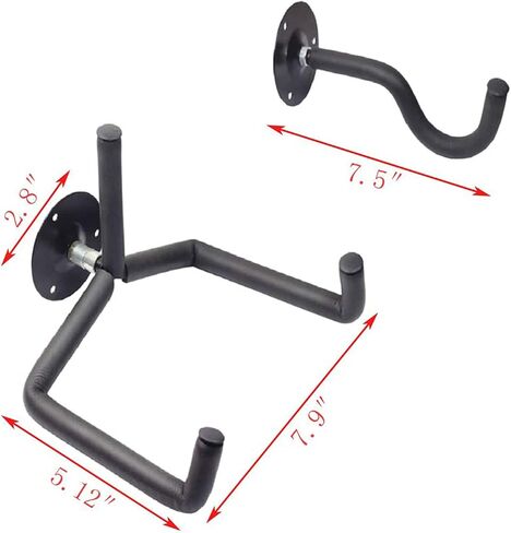 Orgrimmar Guitar Wall Mount Acoustic/Electric/Classical Guitar, Ukulele, Banjo and Mandolin Wall Hanger Slat Wall Horizontal Guitar Holder Bass Stand Rack Hook (Set of 2) in Saudi Arabia