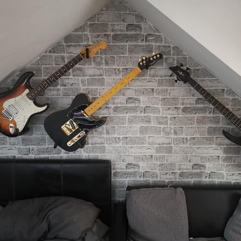 Orgrimmar Guitar Wall Mount Acoustic/Electric/Classical Guitar, Ukulele, Banjo and Mandolin Wall Hanger Slat Wall Horizontal Guitar Holder Bass Stand Rack Hook (Set of 2) in Saudi Arabia