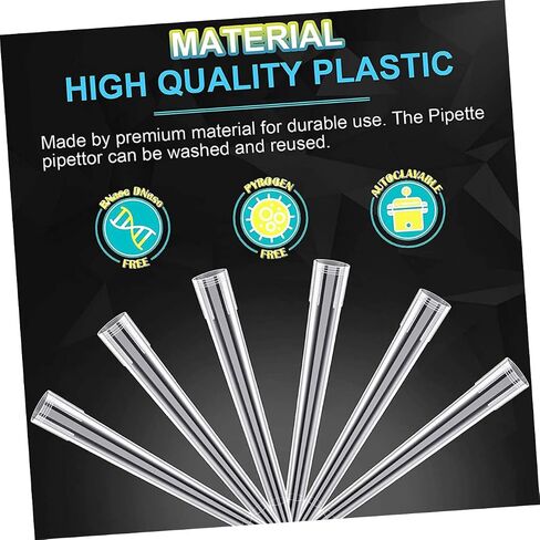 Cabilock 50pcs Disposable Pipette Tips Autoclavable Liquid Pipettor Tips for Laboratory Use Compatible Standard Pipettes Design in Saudi Arabia