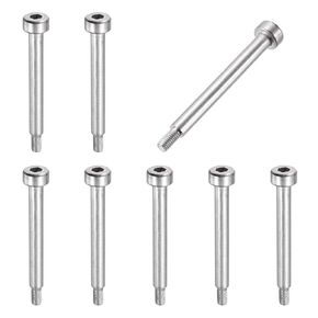 meccanixity 8 pcs 304 الصلب المقاوم للصدأ الترباس الكتف 8 ملم الكتف DIA 20 مم طول الكتف M6x1 براغي كتف المقبس السداسي لصناعات تصالب الحقن الهيدروليكية in Kuwait