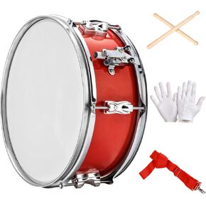 13 Marching Snare Drum Set With Mallets, Gloves, And Adjustable Strap, Red Drum For All Ages And Skill Levels in Kuwait