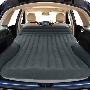 SUV Air Mattress with Double-Sided-Thick Flocked/with The Most Complete Car Sleeping Accessories/Car Mattress with Pump & Built-in Pillow/Car Air Mattress for Auto Camping,Road Trip in Saudi Arabia