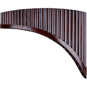 25 Pipes G Key Natural Bamboo Pan Flute Chinese Traditional Musical Instrument Brown Pan Pipes Easy to Learn with Black case (Right-Hand Pan Flute) in Kuwait